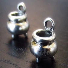 Cauldron Halloween Witch Wholesale Charm Pendant Findings C9772 - 5, 10 Or 20PCs