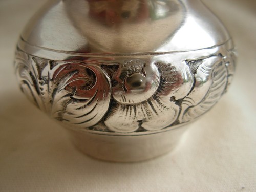 ANTIQUE GERMAN SOLID SILVER CREAMER,MILK JUG,LATE 19th CENTURY. - Picture 9 of 15