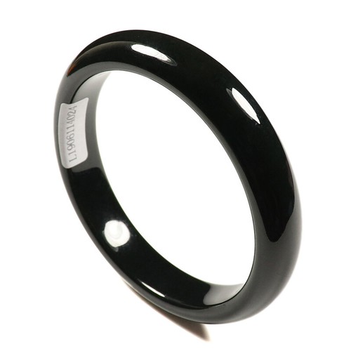 58 mm zertifiziert A 100 % natürlicher schwarz grüner Nephrit Jade Armreif Armband 42125 - Bild 5 von 10