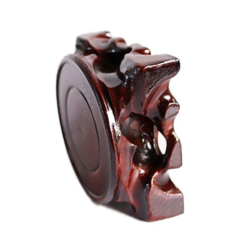 Mahogany Solid Wood Base Teapot Zisha Pot Base with Wooden Base - Photo 4/4