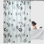 Shower Curtain Floral Extra Long Wet Room Curtain Lining Bathroom Waterproof HD]