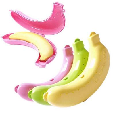 3x Banana Case Storage Protector Box Holder Case Cute Lunch Container Carrier