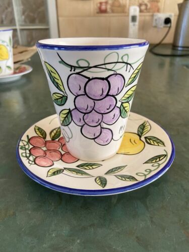 Maxwell & Williams Tuscan Fruits 8 Piece Coffee Set - Picture 5 of 7