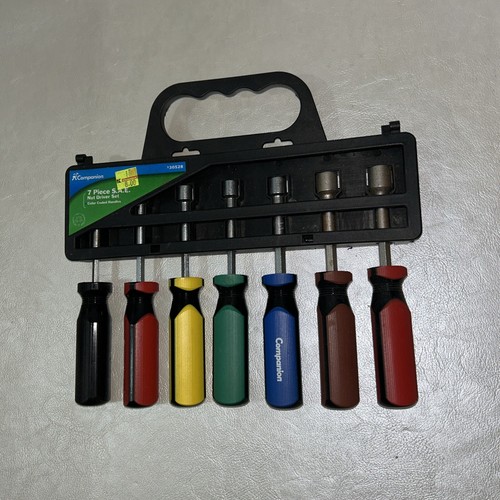 Companion by SEARS 7-Piece SAE Nut Driver Set 30528, Color Coded Handles - Picture 2 of 3