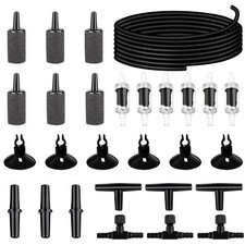 19.68 feet Black Aquarium Airline aquarium tubing with 28 kits