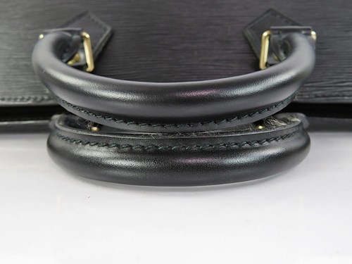 Authentic LOUIS VUITTON Sac Triangle Black Epi Leather Hand Bag Purse #61034 - Picture 8 of 14