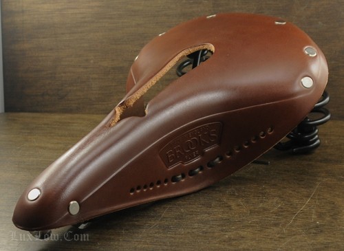 Brooks Flyer Leather Bicycle SADDLE Vintage Tour RoadBike Spring SEAT RaleighTOC - Picture 19 of 74