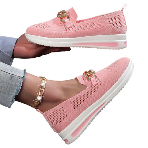 Women's Casual Slip On Walking Flat Shoes With Arch Support Shoes - Picture 3 of 43
