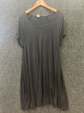 🔥🔥🔥Old Navy Dress Womens Large Black Solid Stretchy Rayon Blend