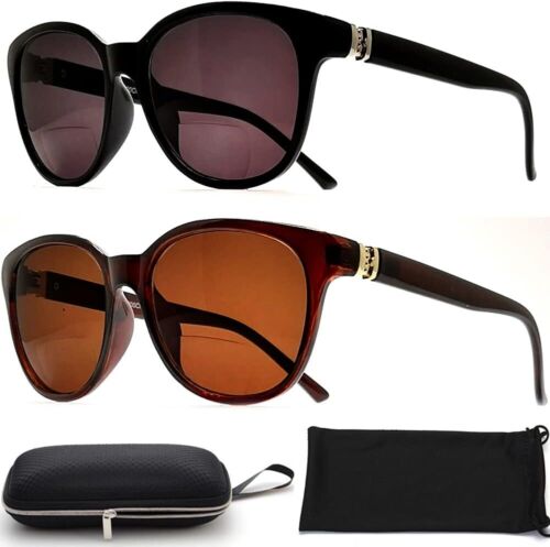 Bifocal Sunglasses Reading Glasses for Women Fashion Sun Reader Designer Cateye - Picture 2 of 8