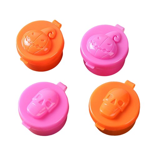 4 Stück Halloween Mini Tragbare Flasche Brotdose Kunststoff Gewürz Flasche Ketchup - Bild 2 von 9