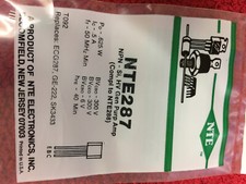 NTE 287 NPN SI, HV GEN PURP AMP  625W .5A