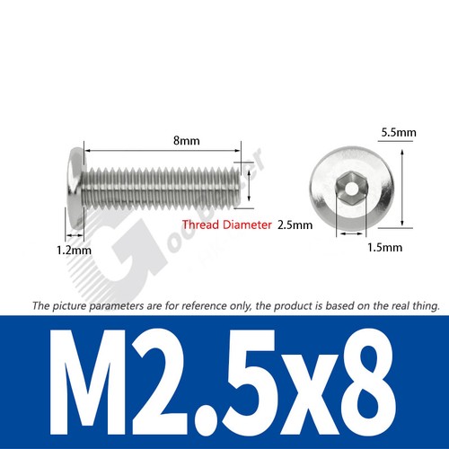 M2 - M12 Ultra Thin Wafer Flat Head Low profile Screws Bolt Allen Key Stainless - Picture 20 of 183