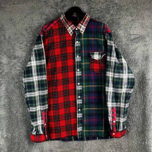 Polo Ralph Lauren Herren Hemd Patchwork kariert Flanell Größe 2XL Classic Fit