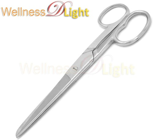 7'' Silver Scissors Tailor Fabric Sewing Paper Cutting Shears Stainless Steel - Picture 3 of 3
