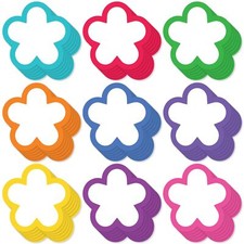 108PCS Flower Cutouts 3 Inch Paper Shapes for Bulletin Board Classroom Craft