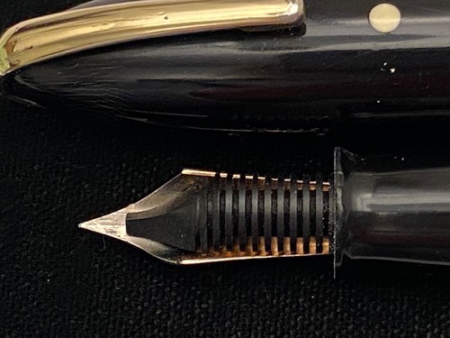 Sheaffer Military Clip Valiant Füllfederhalter, schwarz, 14K F Feder, 1940-2, Box - Bild 12 von 22