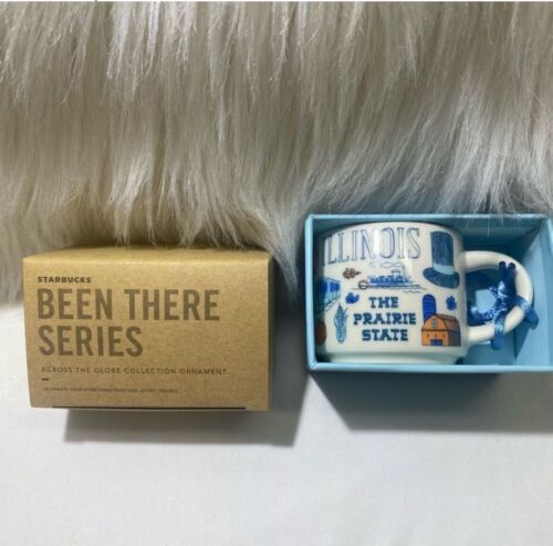 Starbucks ILLINOIS Been There Series Collectible ORNAMENT Expresso 2oz Mini Mug