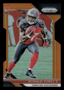 2018 Panini Prizm #214 Ronald Jones II Rookie Orange /249 Tampa Bay Buccaneers