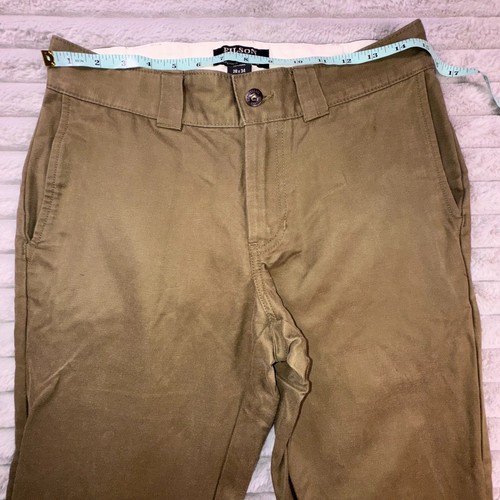 Filson Bremerton Work Pants 28x34 Marsh Olive Green Canvas Chino Straight Gorp - Picture 6 of 12