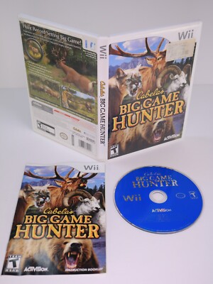 Cabela's Big Game Hunter Nintendo Wii Complete With Manual