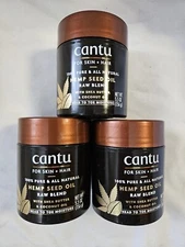 Cantu Hemp Seed Oil Skin and Hair Moisturizer Shea Butter & Coconut Oil 5.5 Oz. 