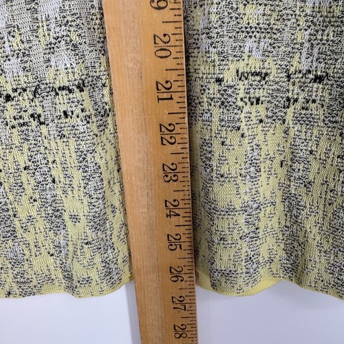 Giacca blazer cardigan Ming Wang donna XL giallo nero grigio marmorizzato maglia lunga sl - Foto 7 di 7