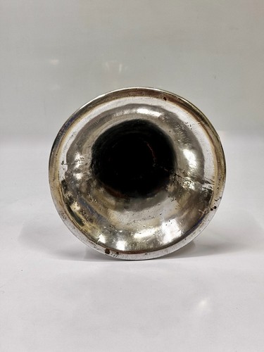 Reliquia de Historia Náutica Aluminio y Latón Señal de Barco Largo Rústico Antiguo Cuerno de Aire - Imagen 10 de 11