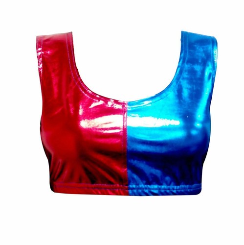 Women Ladies Adult Harley Quinn Fancy Costume T-Shirt Halloween Plus Size Dress - Picture 6 of 13