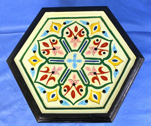 Moroccan Side Table Corner End Accent Piece Cream Color Authentic Decor Size 3 - Picture 4 of 4