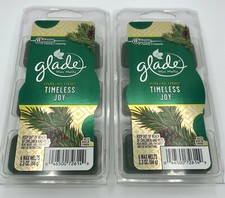 2 Packs Glade Sparkling Spruce Timeless Joy 12 Cube Wax Melts - NEW