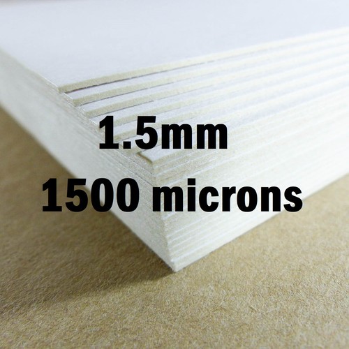 1mm 2mm A4 A3 CARDBOARD CARDS BACKING BOARD PAPER SHEETS KRAFT WHITE MODEL MOUNT - Picture 31 of 42