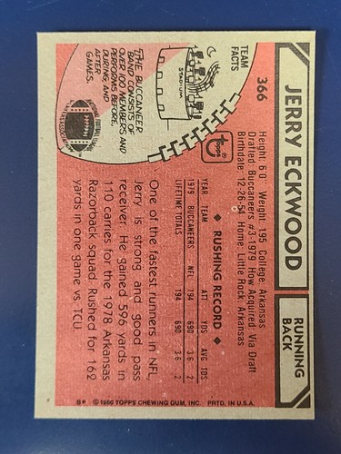 Tarjetas de fútbol americano Topps 1980 completan tu conjunto que elijas elegir cada una #265 - 396 - Imagen 173 de 225