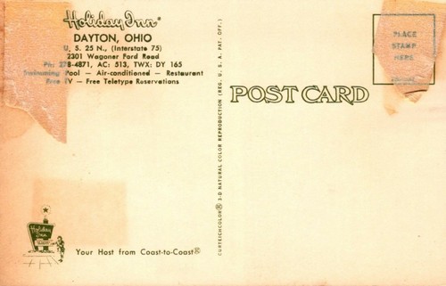 Holiday Inn - Dayton, Ohio - unposted RPPC - Foto 3 di 3