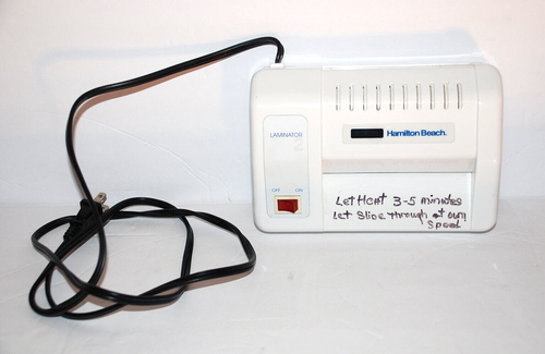 HAMILTON BEACH LAMINATOR 2 Machine Model 80800 Card Size Sealing Equipment Craft - Picture 9 of 10