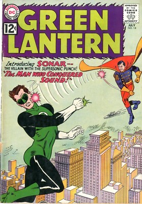 Green Lantern  # 14   VERY GOOD   July 1962   Bottom staple pull   See below