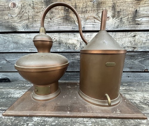 Martell Cognac Alambic Factice Déco Objet Publicitaire Vintage Cuivre Bistrot - Bild 1 von 8