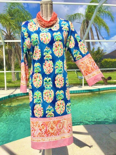 INC Pink,Coral,Brown Paisley DRAMATIC Beaded Front/ Waist LITE Maxi XL euc - Picture 13 of 24