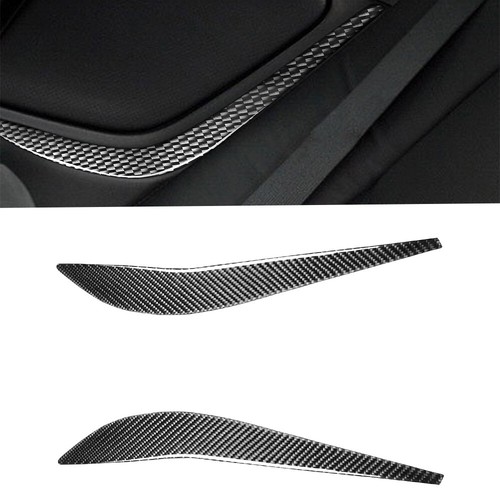 2Pcs For Mazda RX-8 2004-2008 Carbon Fiber Rear Door Armrest Panel Frame Cover - Picture 1 of 12