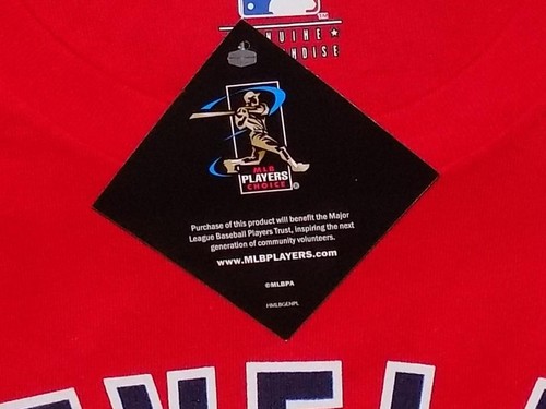 Camiseta de los Indios de Cleveland Michael Brantley NOMBRE Y NÚMERO ROJA NUEVA CON ETIQUETAS - Imagen 5 de 5