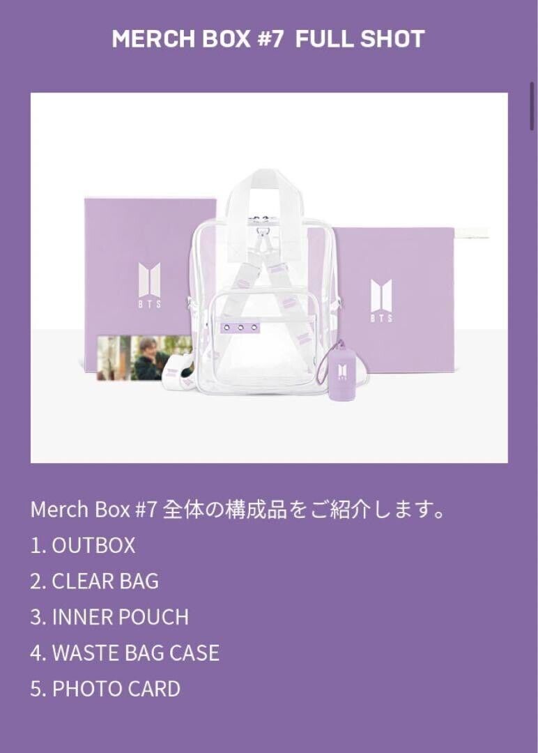 BTS MERCH BOX # 7 Japan Official Fan Club ARMY Membership
