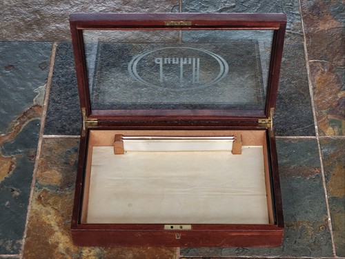 Dunhill Humidor Dunhill Shop Cigar Humidor Mahogany & Glass Display Case Q762 - Picture 3 of 9