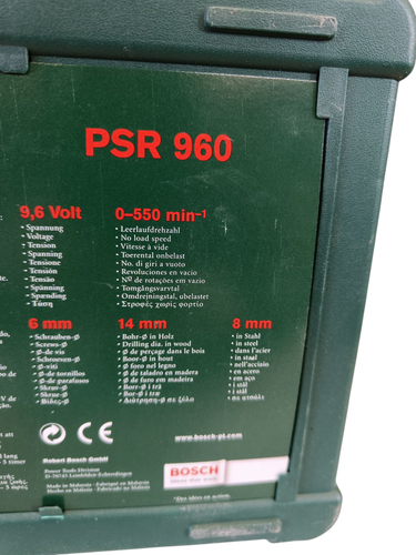 Bosch PSR 960 9,6V Akku-Bohrschrauber mit Koffer - Kompakt & Vielseitig - Bild 7 von 9