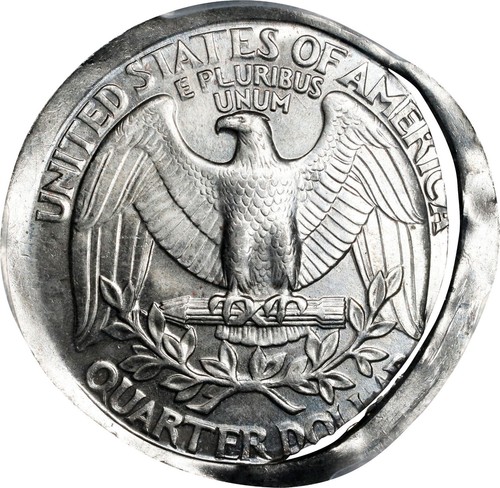 ER428 ND (1965-1998) Washington Quarter. Eagle Reverse Brockage. PCGS MS65 - Picture 4 of 10