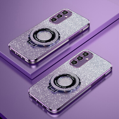 Stand Glitzer Bling Hülle Für Samsung Galaxy S26 S25 S24 Ultra Handy Schutz Case
