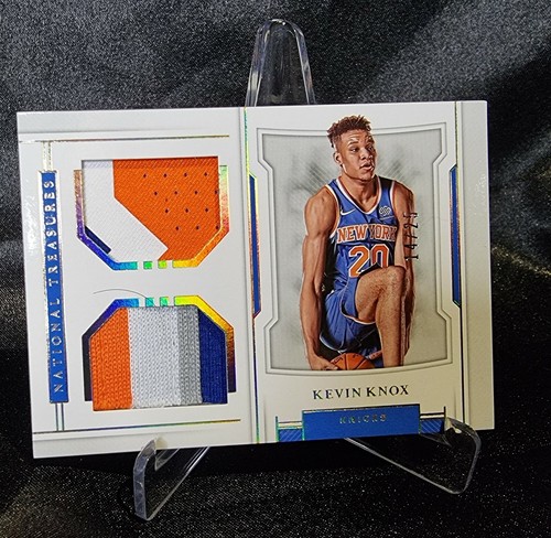2018 National Treasures Kevin Knox Rookie Dual Materials #RD-KNX /25 Knicks 