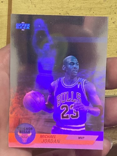 Vtg 1992-93 Upper Deck Award Winner Hologram #AW9 MICHAEL JORDAN NBA HOF NM/M SP - Photo 5 sur 6