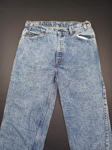 Vintage Levi Silver Medal Jeans Men Acid Wash Blue Denim 36X34 Made In USA - Picture 6 of 17