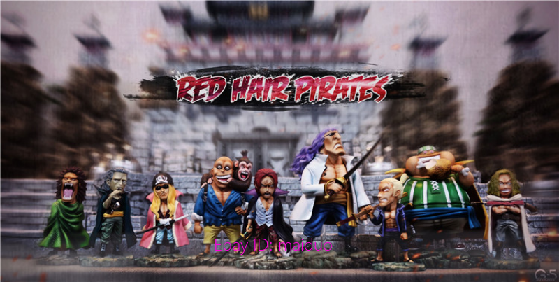 G5 Studio Red Hair Pirates Set 9pcs Resin Shanks One Piece | eBay