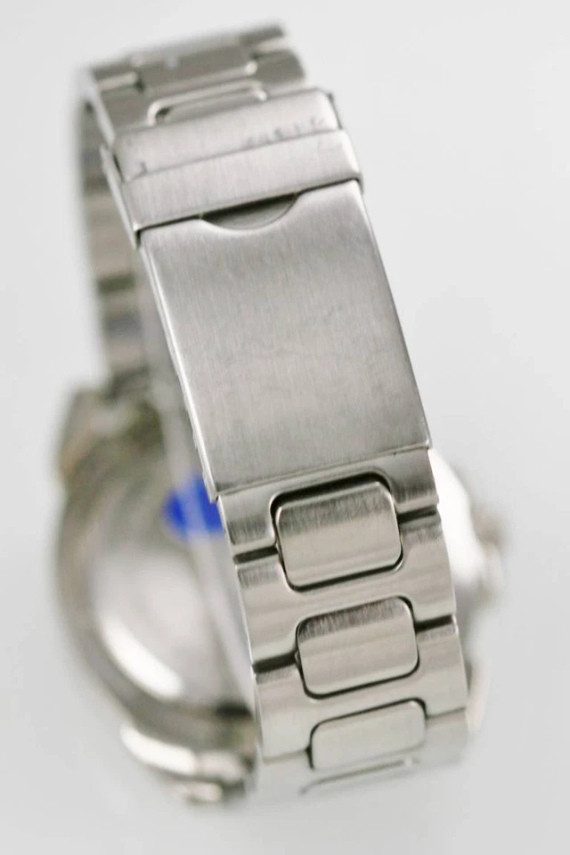 Reloj Eddie Bauer Hombre Fecha 24hr Acero Inoxidable Plata Res Agua 50m Negro Batt Cuarzo Foto 2 de 3